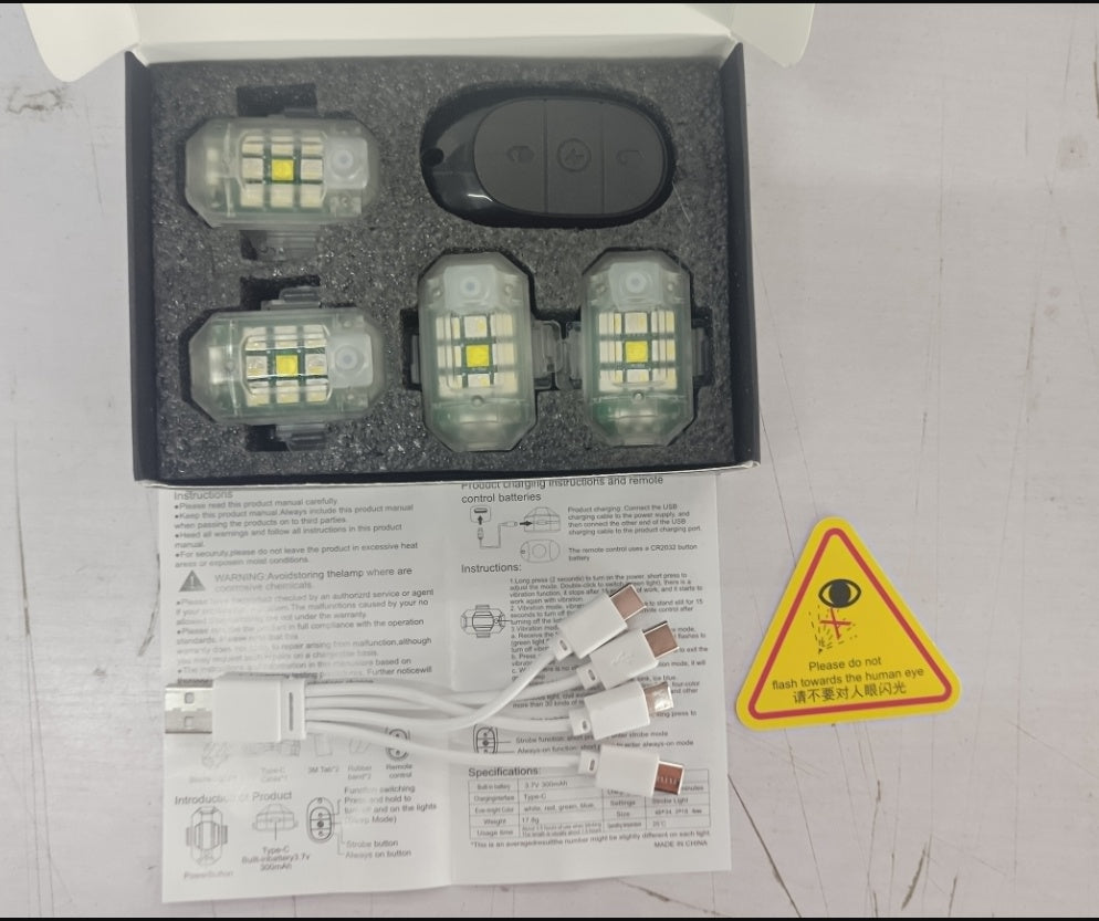 Strobe Licht-Set mit Fernbedienung