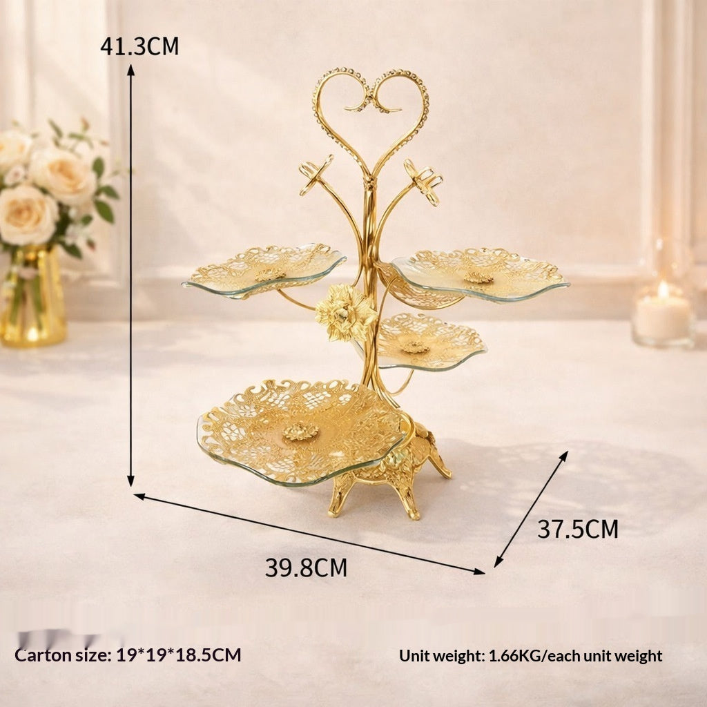 Etagere «Light-luxury» mit vier Fächern