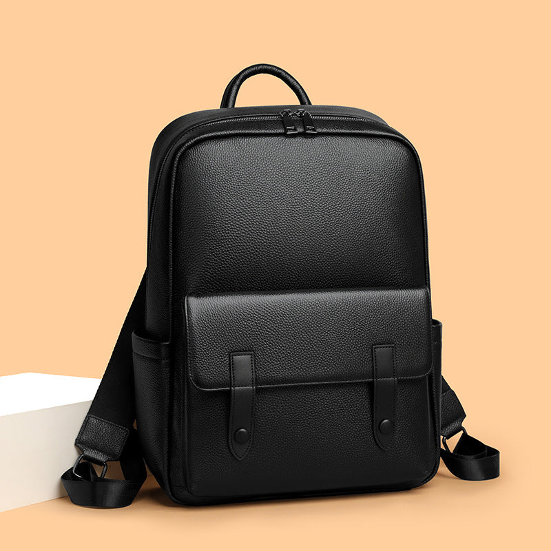 Grosses Leder-Rucksack-Set