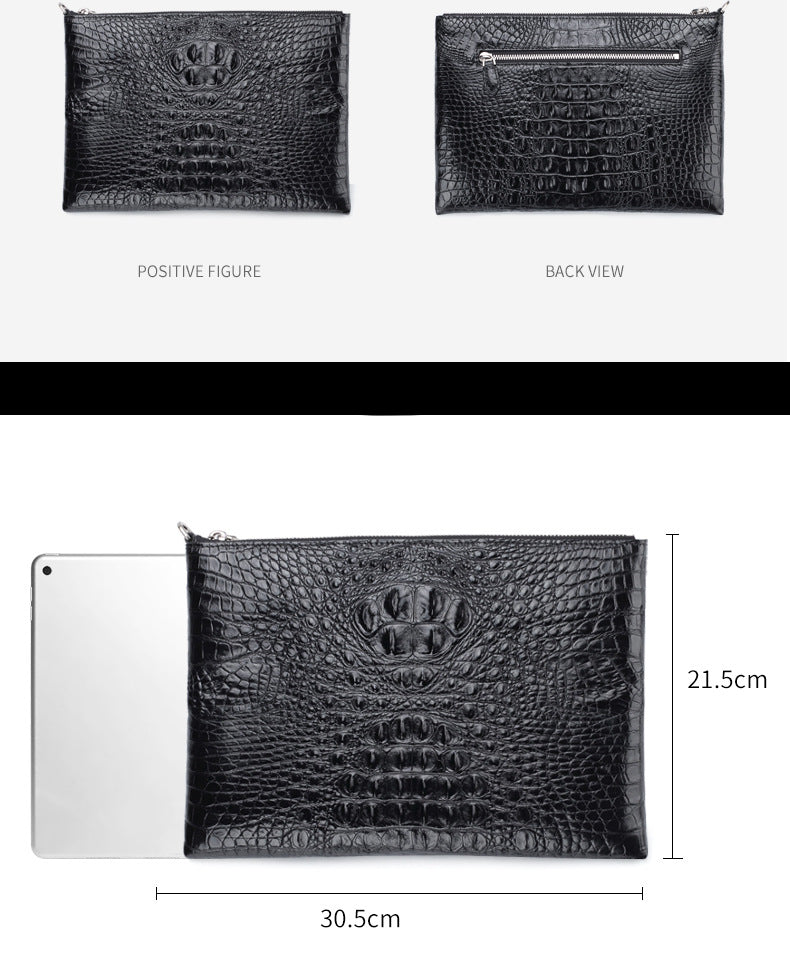 Business-Portemonnaie mit Reissverschluss, Leder – Bild 5 | LuxeStyle