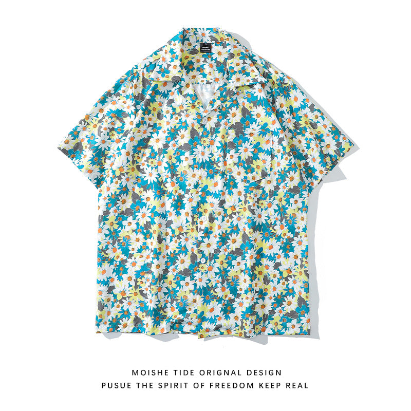 Unisex Strandhemd mit Blumenmuster – Bild 11 | LuxeStyle