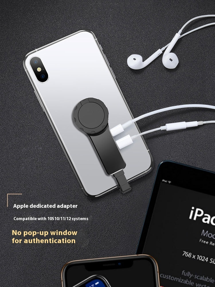 Audio-Adapter mit Ladefunktion und Ringhalterung