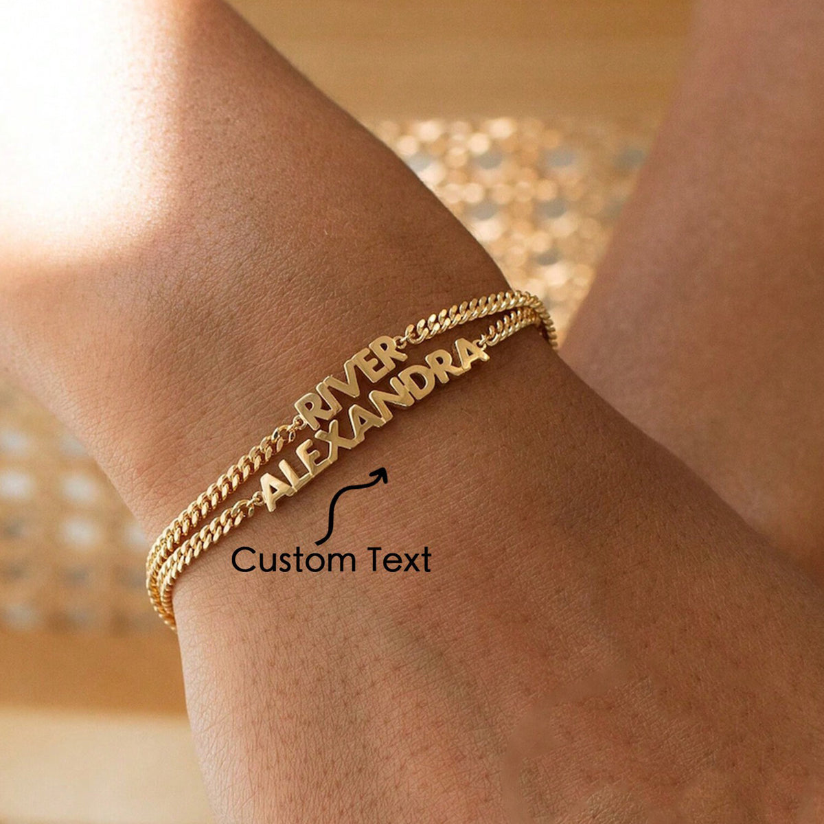 Retro Armband aus Edelstahl
