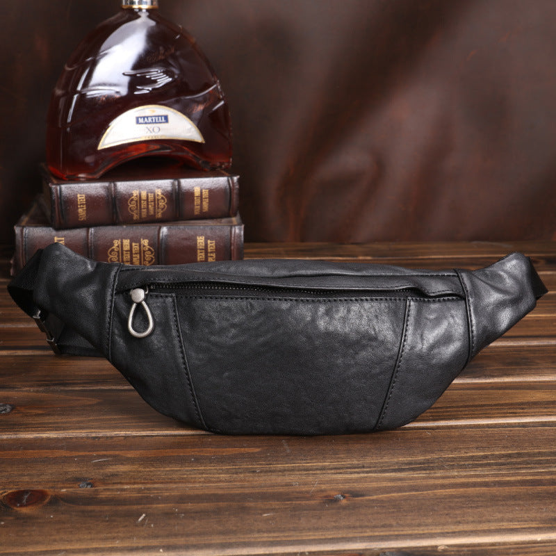 Kleine Leder-Bauchtasche für Herren – Bild 8 | LuxeStyle