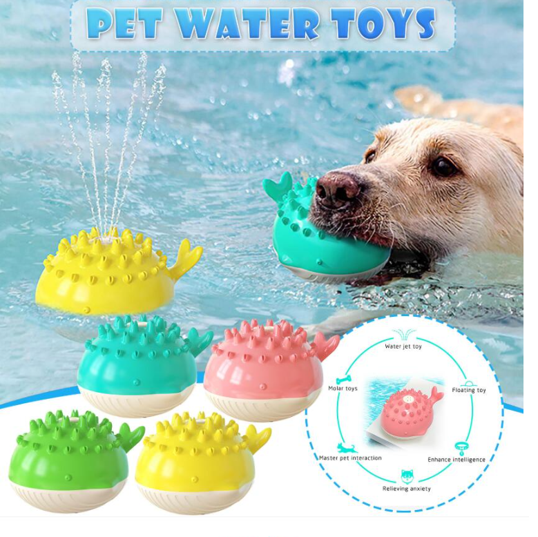 Schwimmendes Wassersprüh-Hundespielzeug