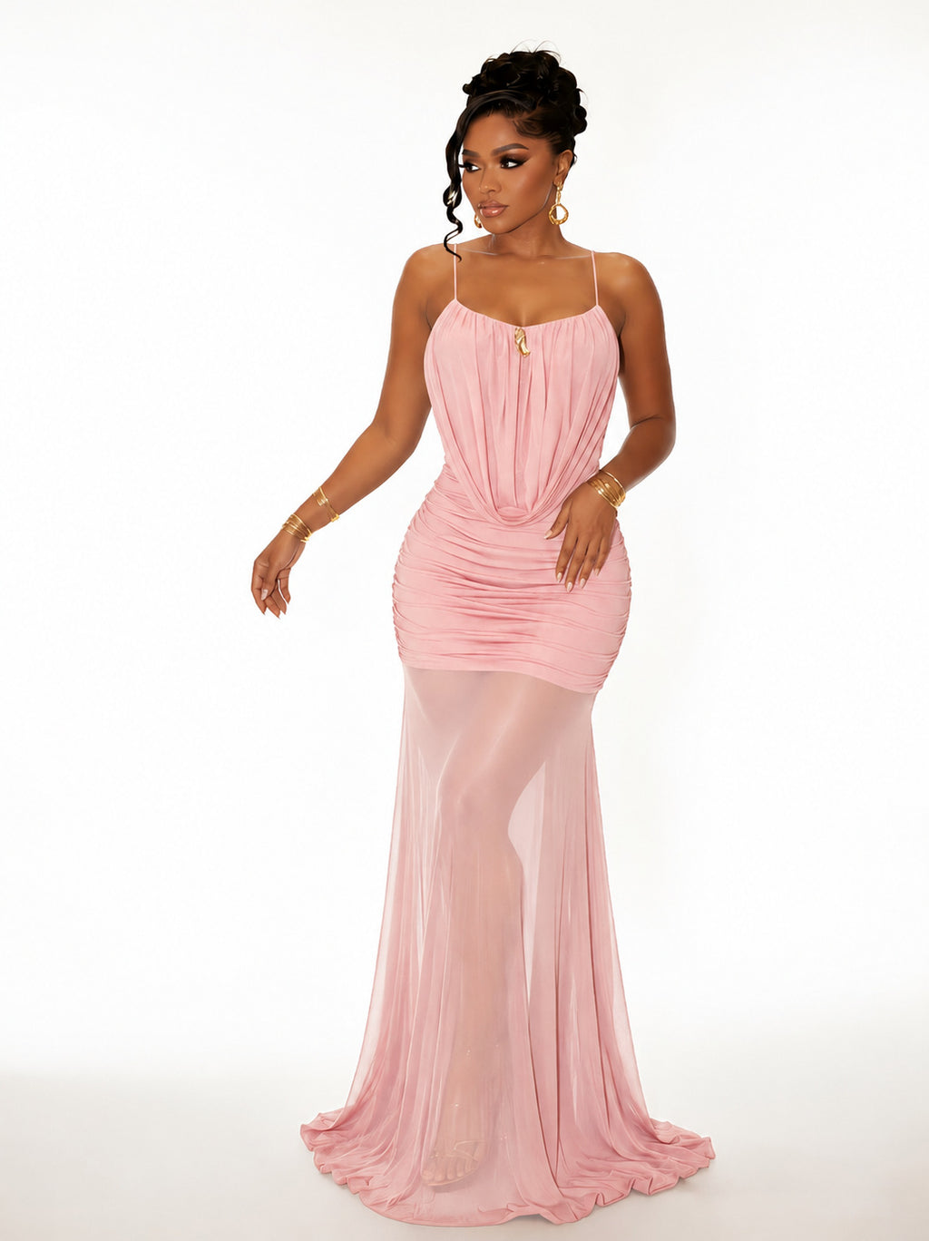 Elegantes ärmelloses Kleid mit Fishtail-Schnitt – Bild 5 | LuxeStyle