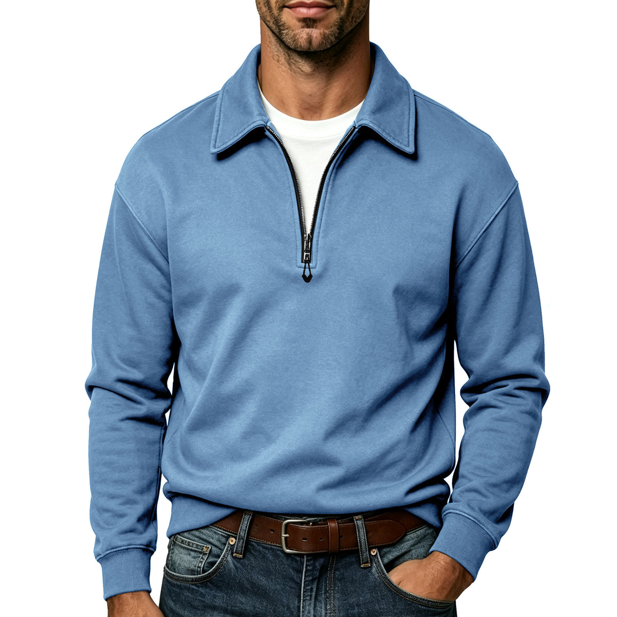 Herren Hoodie mit Reissverschluss – Bild 12 | LuxeStyle