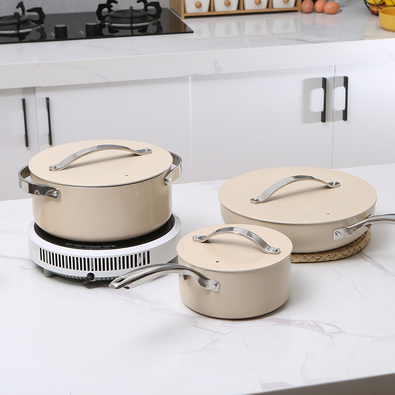 Wok-Set aus Aluminium und Keramik | LuxeStyle