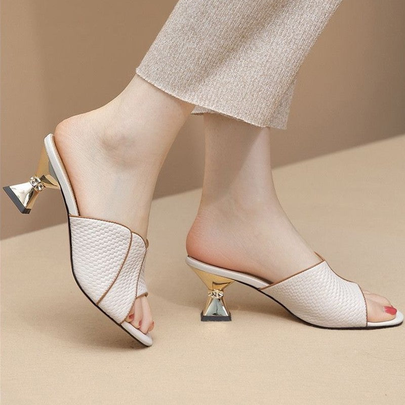 Elegante Stiletto-Sandalen mit Chunky-Absatz – Bild 3 | LuxeStyle