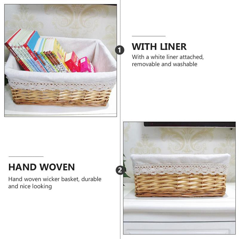 Korb Weide Aufbewahrungsbox – Bild 6 | LuxeStyle