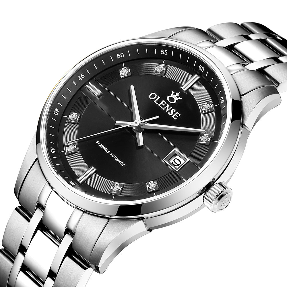 Mechanische Herrenuhr aus Edelstahl – Bild 5 | LuxeStyle