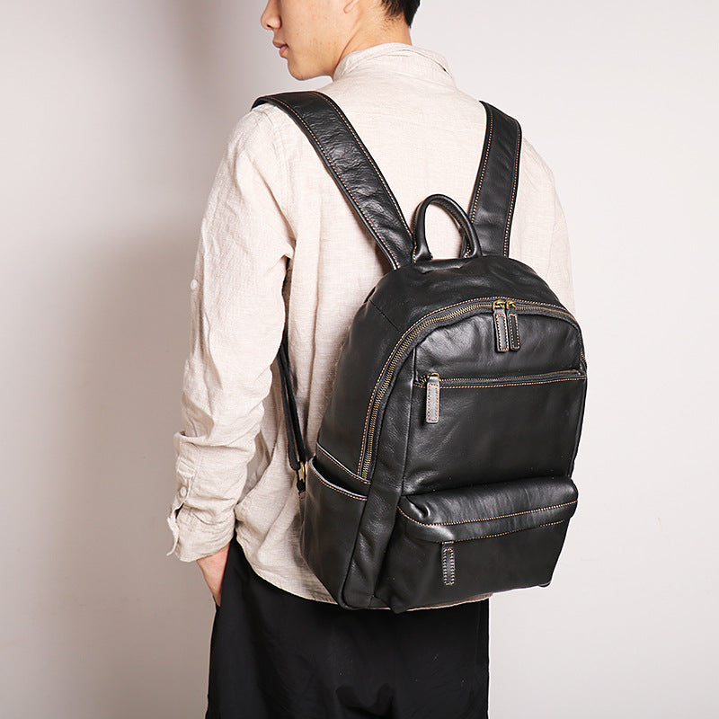 Leder-Rucksack für 14-Zoll-Laptop – Bild 7 | LuxeStyle