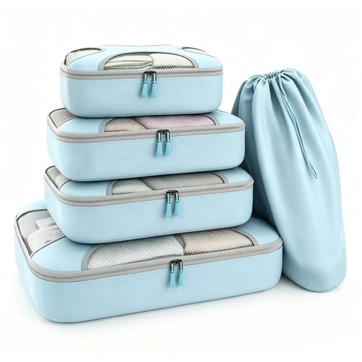 Reise-Aufbewahrungsbeutel 5er-Set – Bild 2 | LuxeStyle