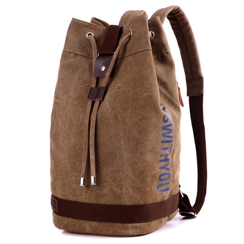 Canvas Rucksack mit Tragegriff – 25x45x23 cm – Bild 3 | LuxeStyle