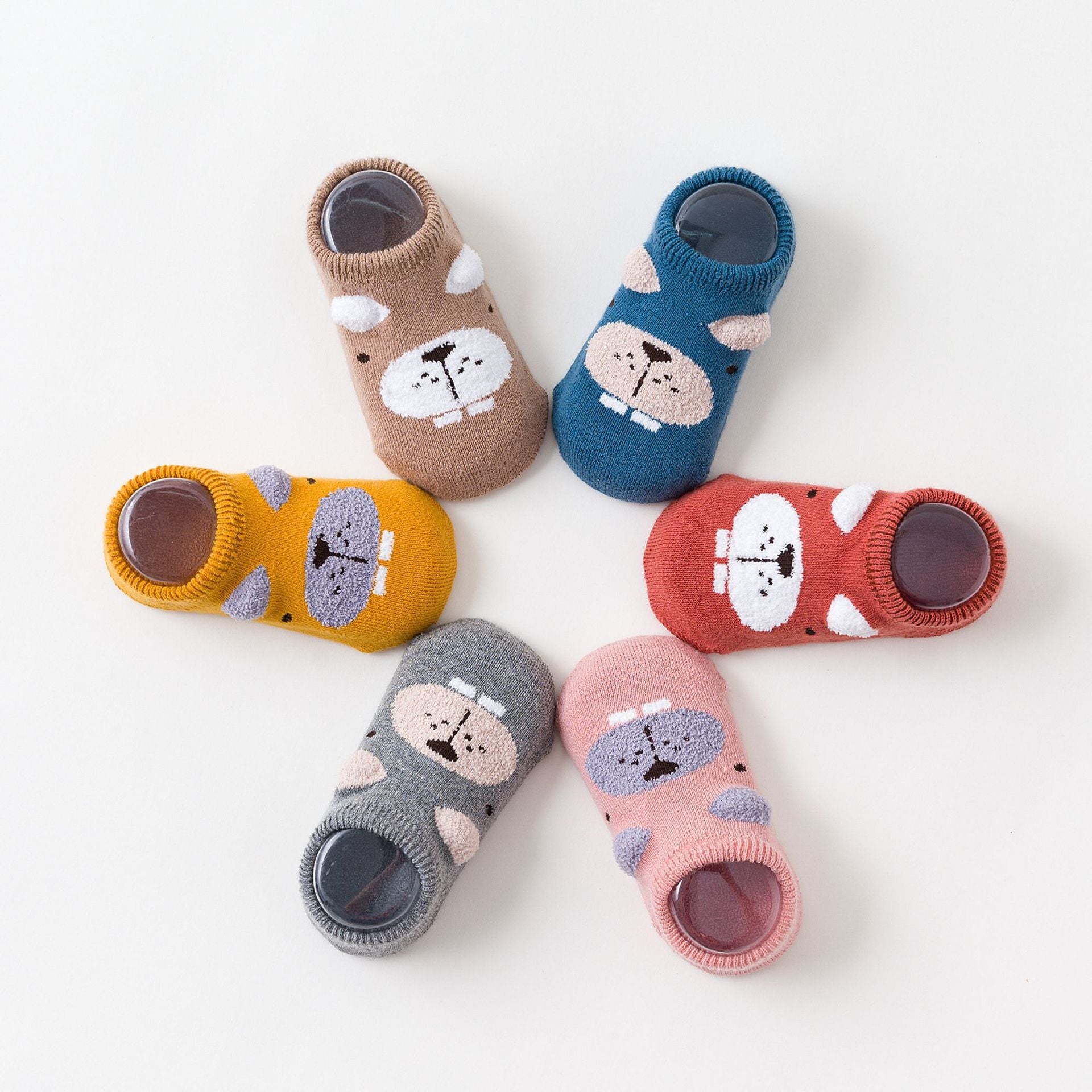 Kinderfußsocken mit Cartoon-Motiven