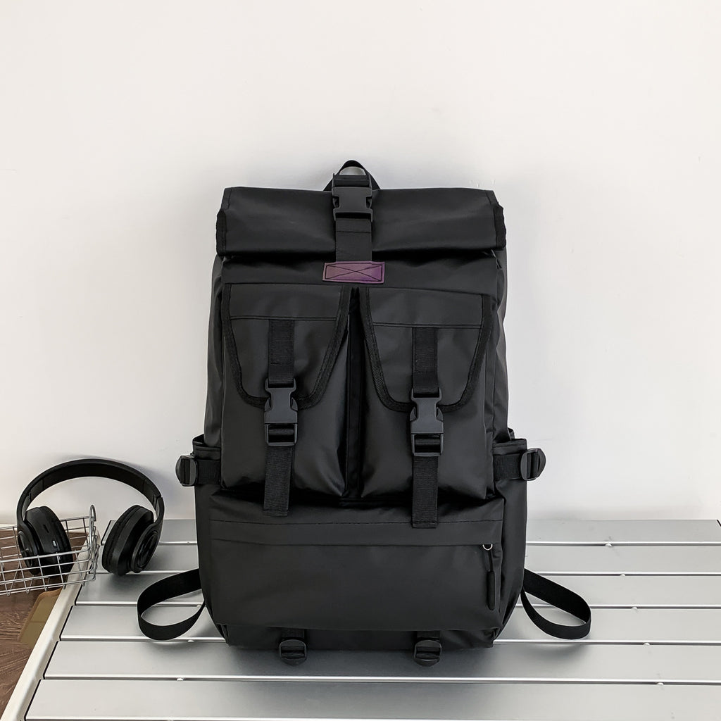 Schwarzer Rucksack für Männer – Grosses Transportbackpack – Bild 6 | LuxeStyle