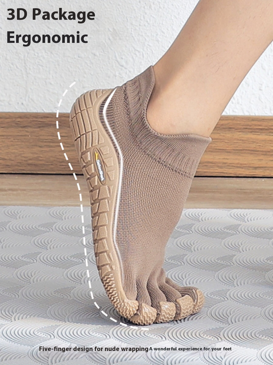 Beige Grün Fünf-Finger-Sneaker – Bild 10 | LuxeStyle