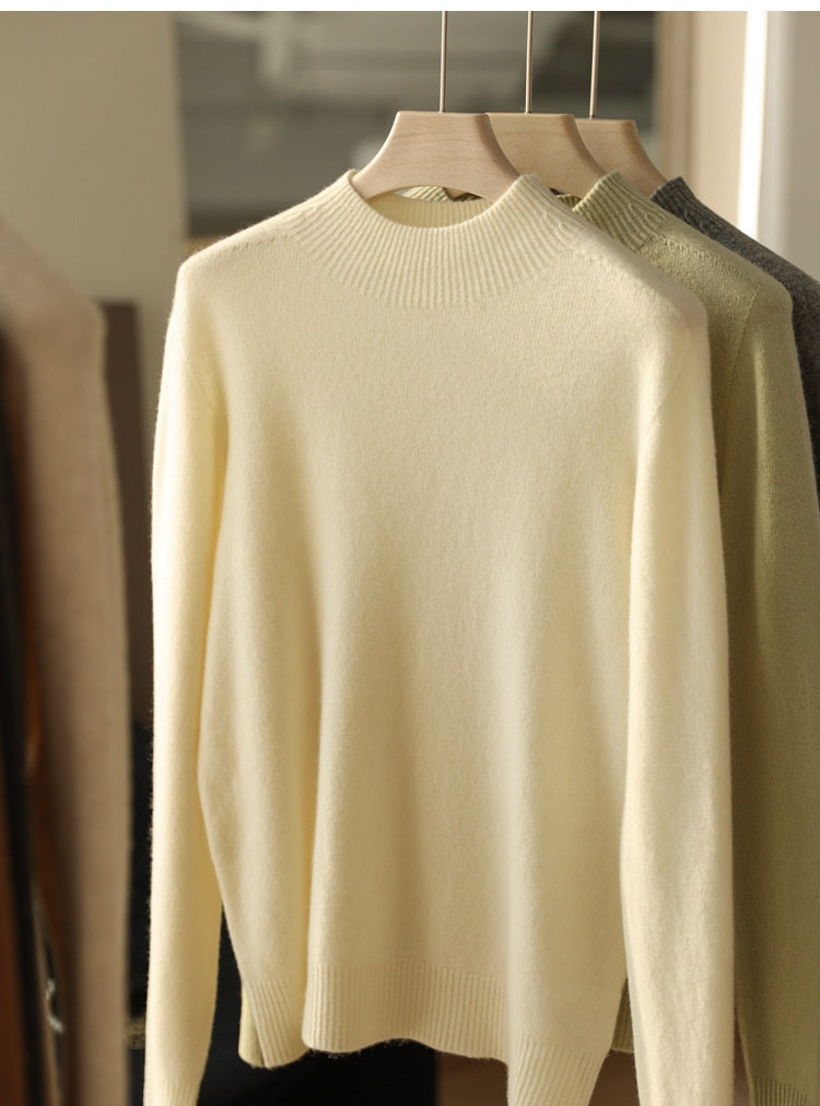 Vielseitiger Seamless Wollpullover aus Merinowolle