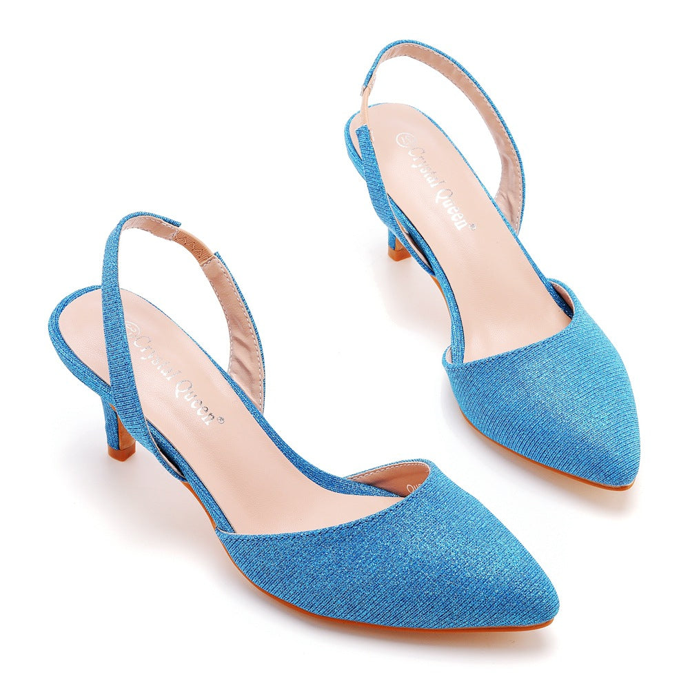 Farbwechselnde Slingback-Sandalen mit spitzer Zehe – Bild 18 | LuxeStyle