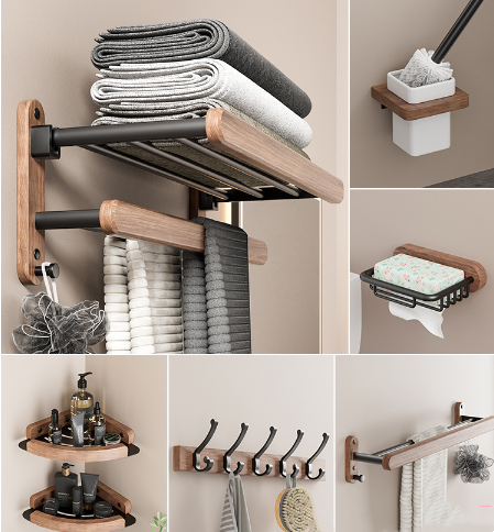 Doppellagiges Handtuchregal zur Wandmontage – Bild 10 | LuxeStyle
