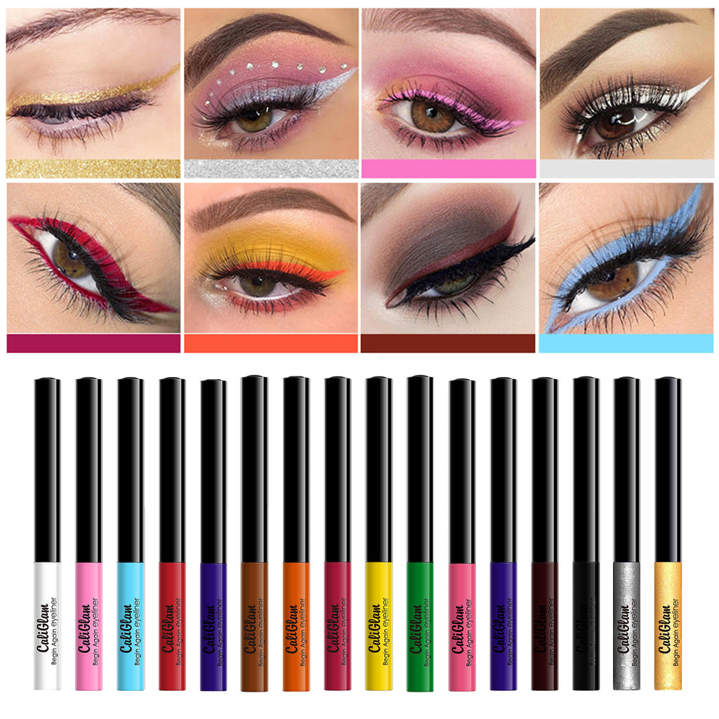 Wasserfestes, langanhaltendes Eyeliner-Set (16 Farben) – Bild 5 | LuxeStyle