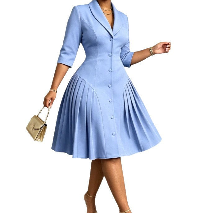 Blazer-Kleid mit Faltenrock – Bild 3 | LuxeStyle