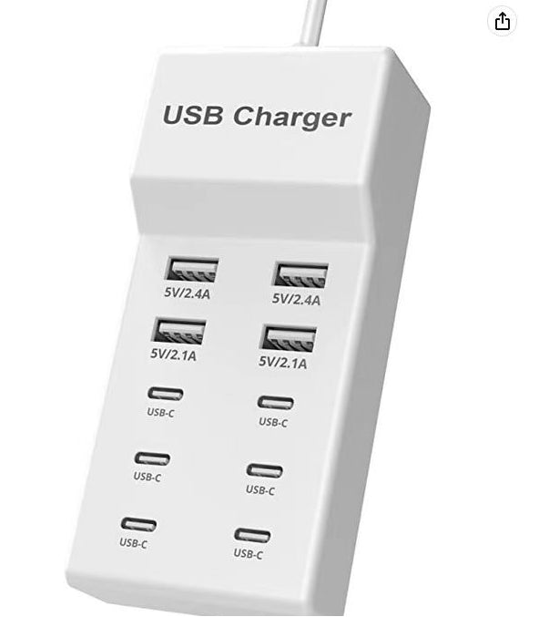 5-Port USB-Ladegerät mit Überhitzungsschutz