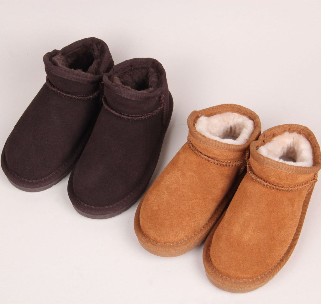 Kinder Schneestiefel aus Leder