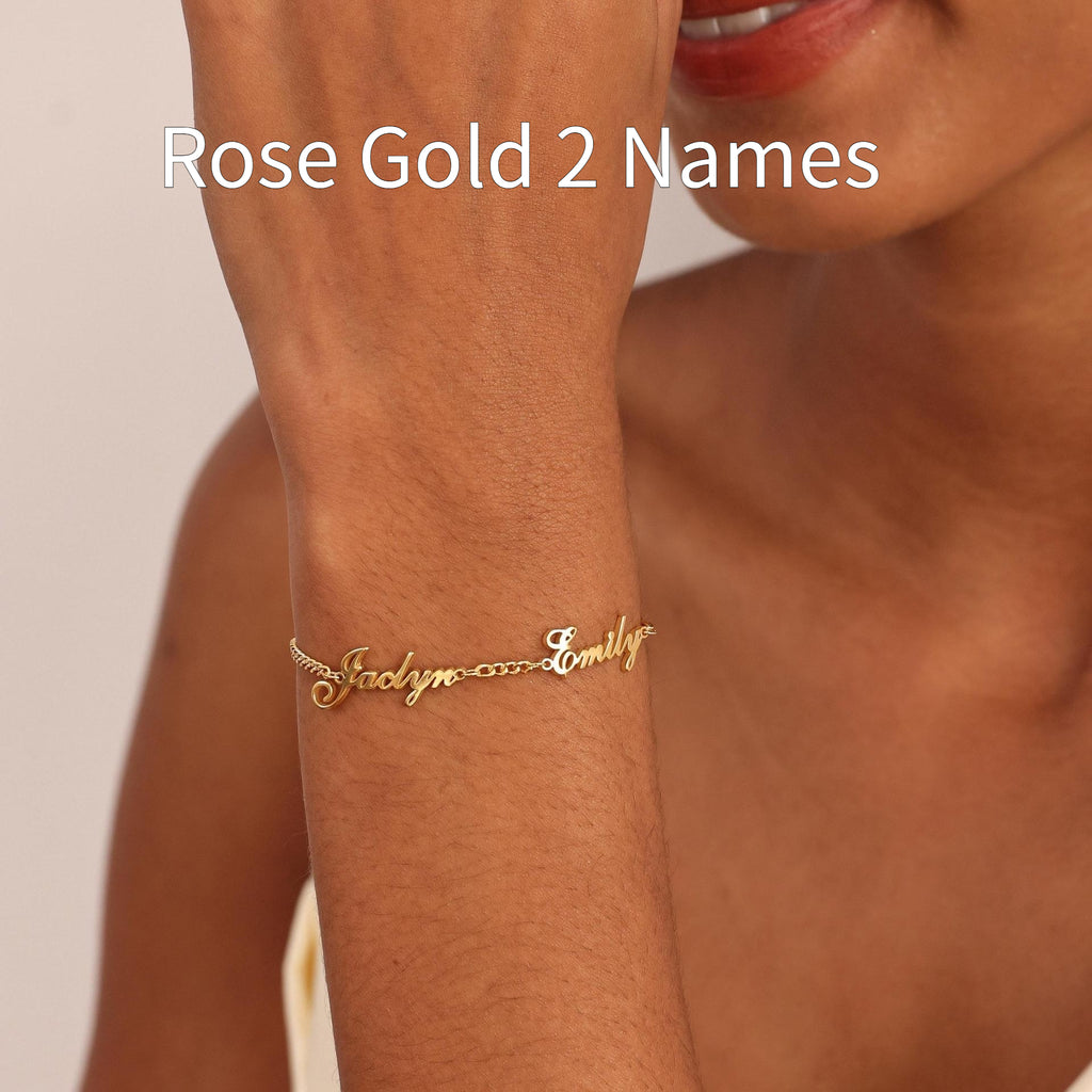 Edelstahl-Armband mit Buchstaben – Bild 8 | LuxeStyle