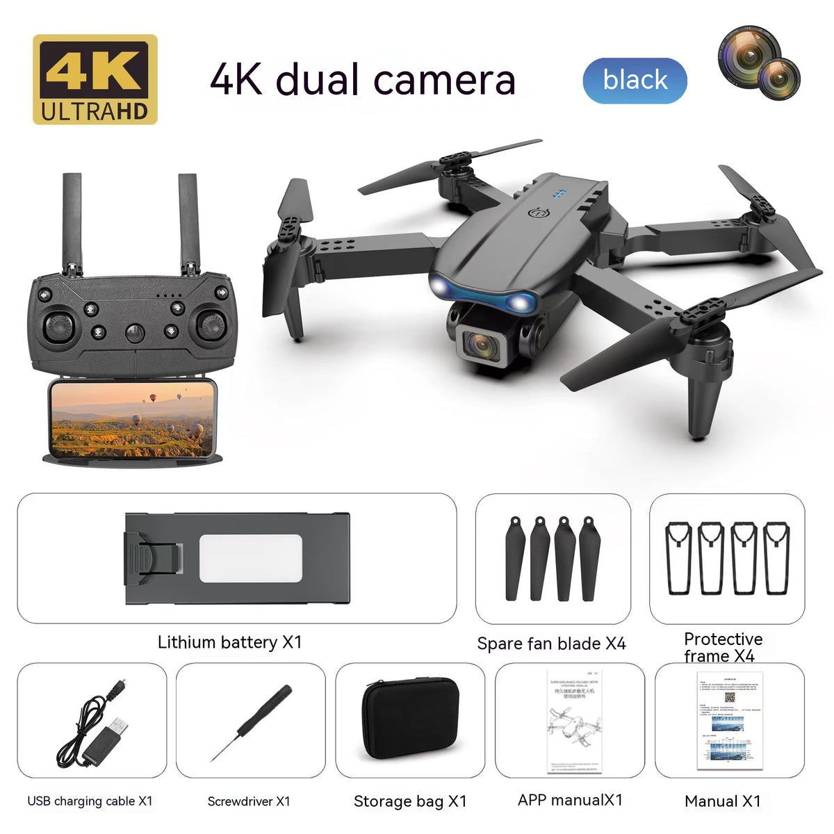 E99pro Mini-Drohne mit 4K Dual-Kamera – Bild 5 | LuxeStyle