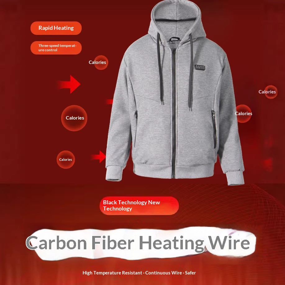 Smart Heiz-Hoodie mit Dual-Control