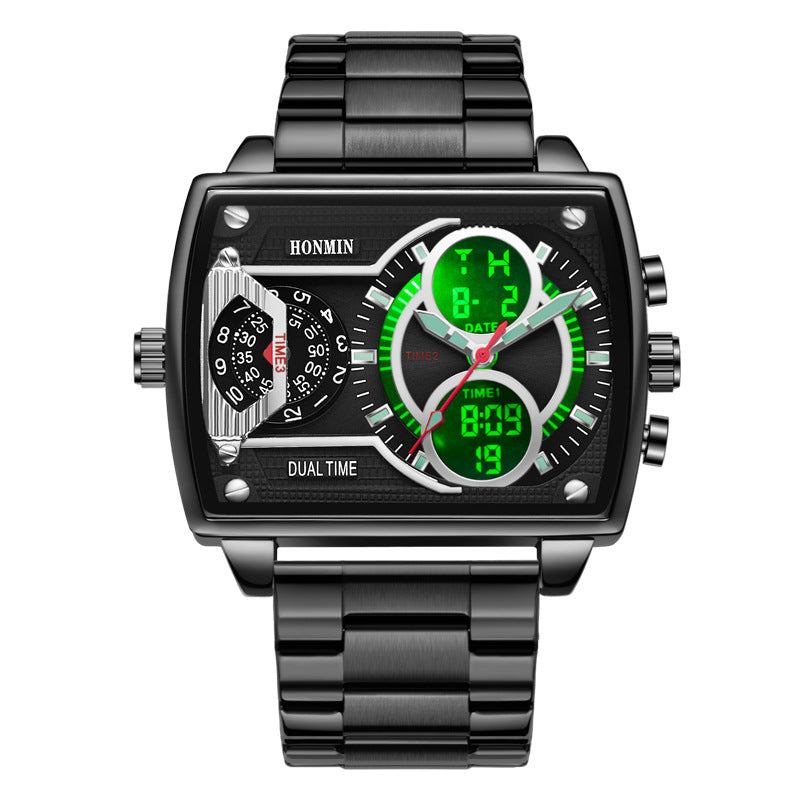 Sportliche Herrenuhr mit zwei Zeitzonen