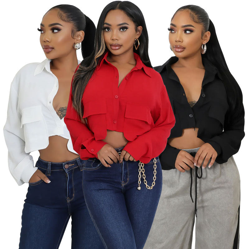 Elegante Langarm-Bluse für Damen