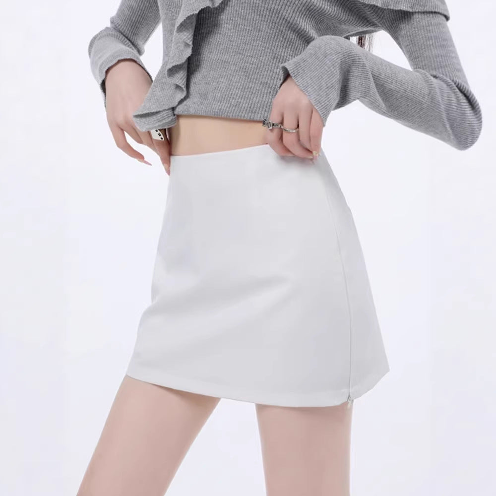 High-Waist Jupe-Hose mit Seitenschlitz – Bild 5 | LuxeStyle
