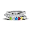 Personalisierbarer Geburtsstein-Ring