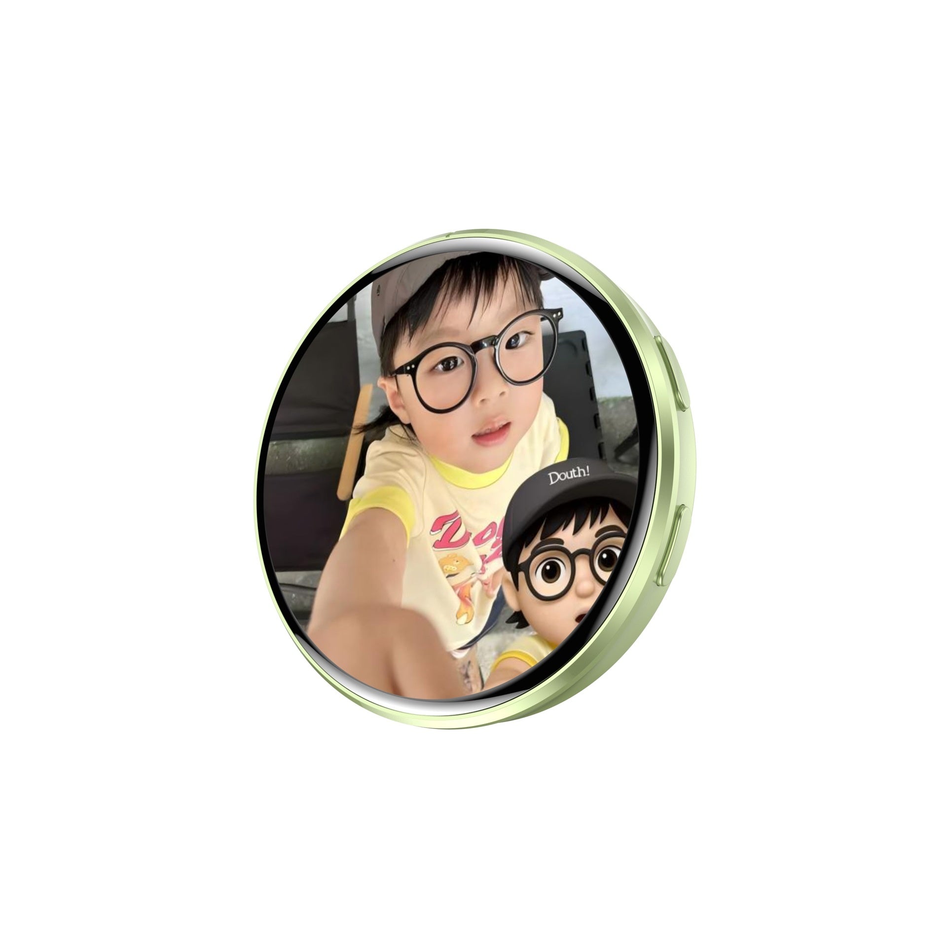 Elektronisches Anime-Badge mit Display