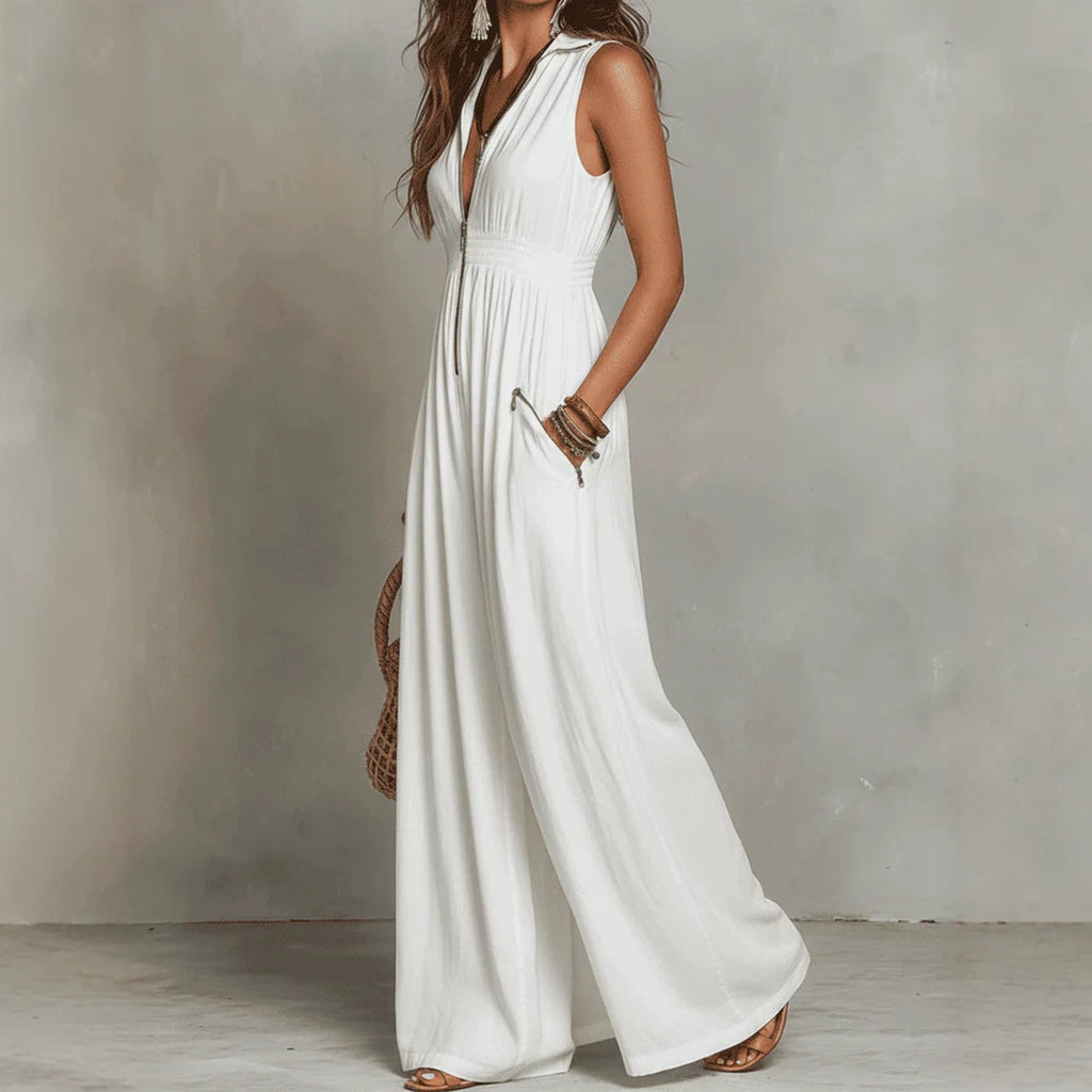 Boho-Maxikleid mit V-Ausschnitt – Bild 4 | LuxeStyle