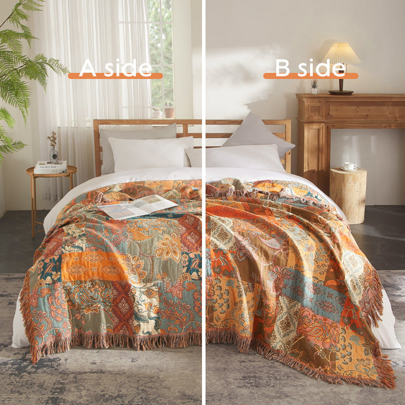Boho-Muster-Decke