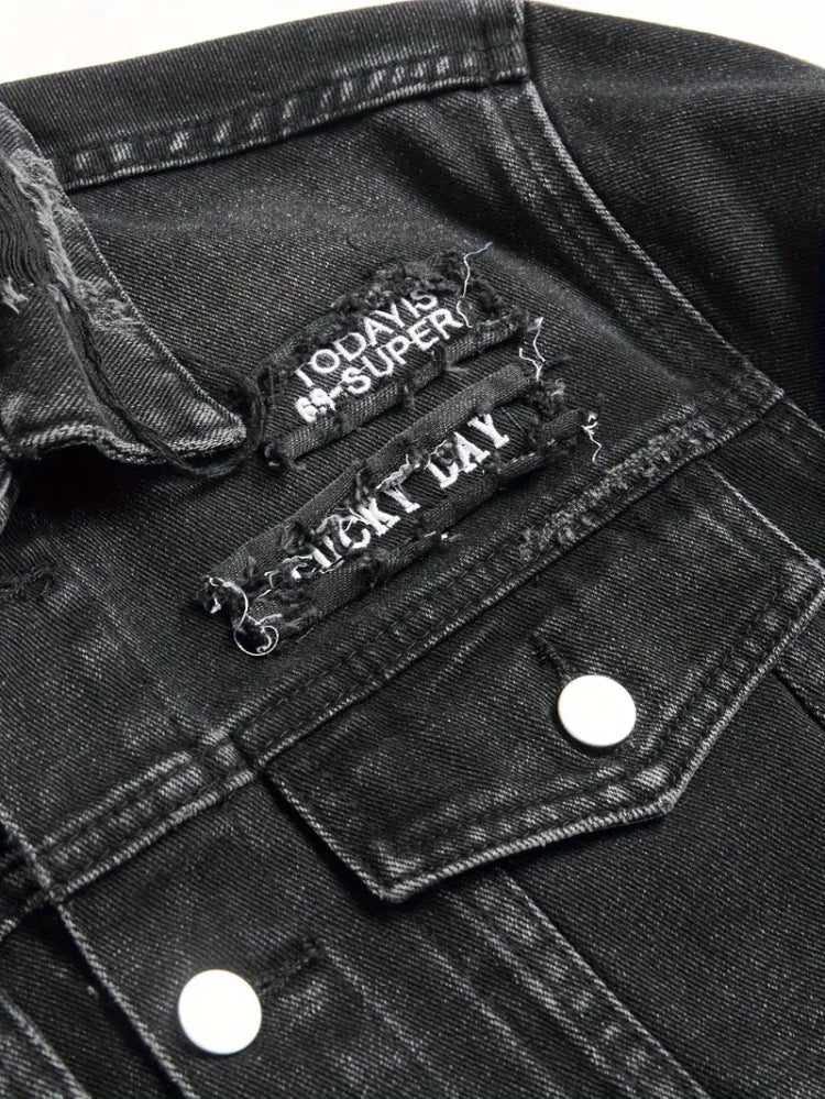 Taillierte Jeansjacke für Herren – Ansicht 2