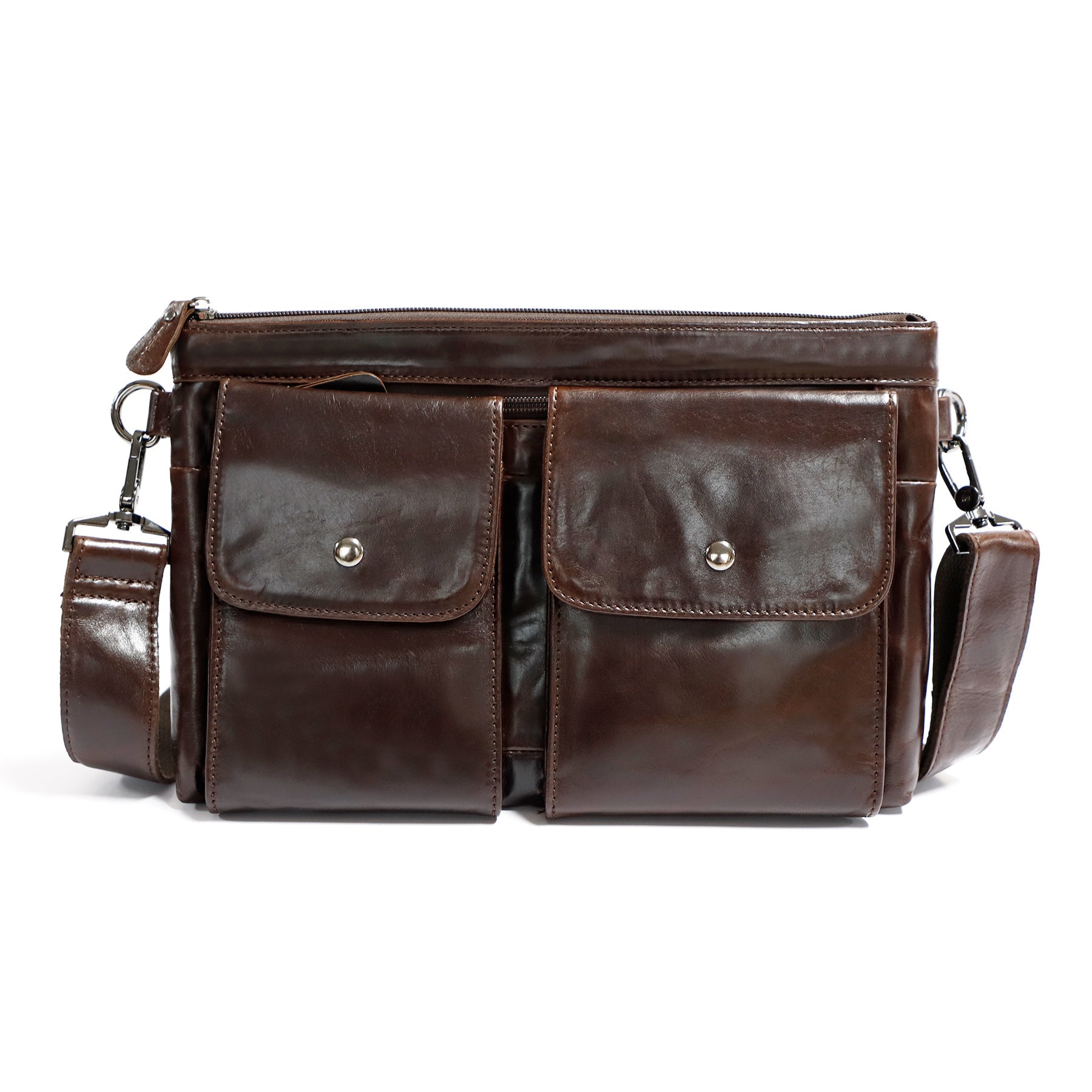 Leder-Crossbody-Tasche