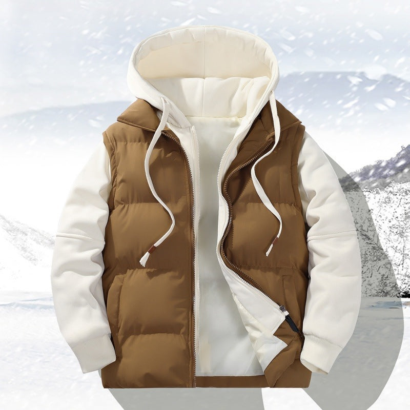 Gefütterte Jacke mit Kapuze für Herren – Bild 3 | LuxeStyle