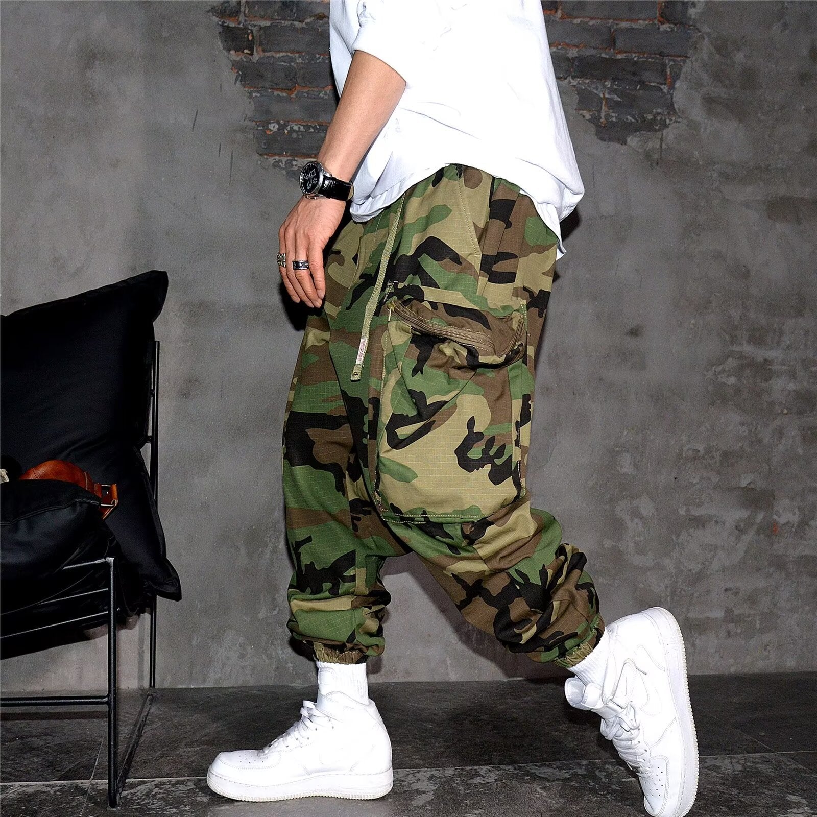 Retro-Camouflage-Hose Herren