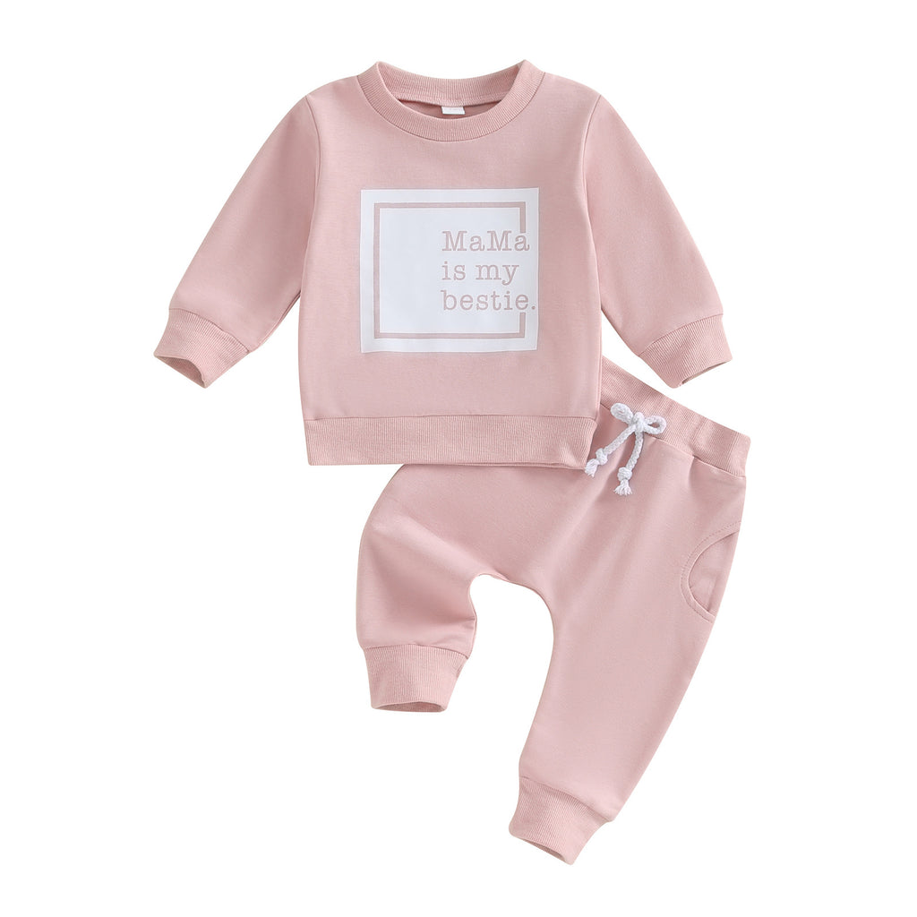 Zweiteiler mit Langarmshirt und Hose für Kinder – Bild 5 | LuxeStyle