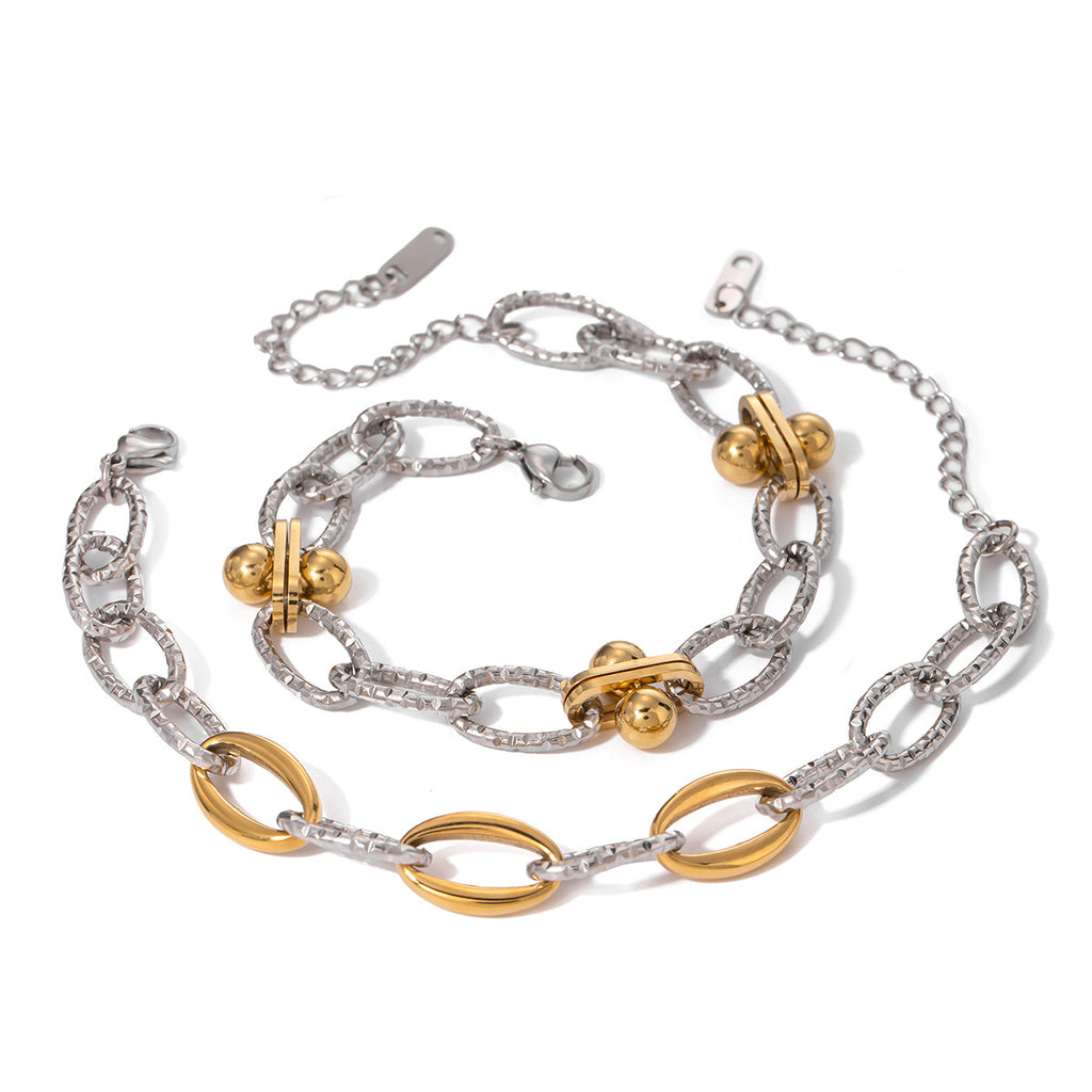 Farbblock-Armband aus Edelstahl – Bild 5 | LuxeStyle