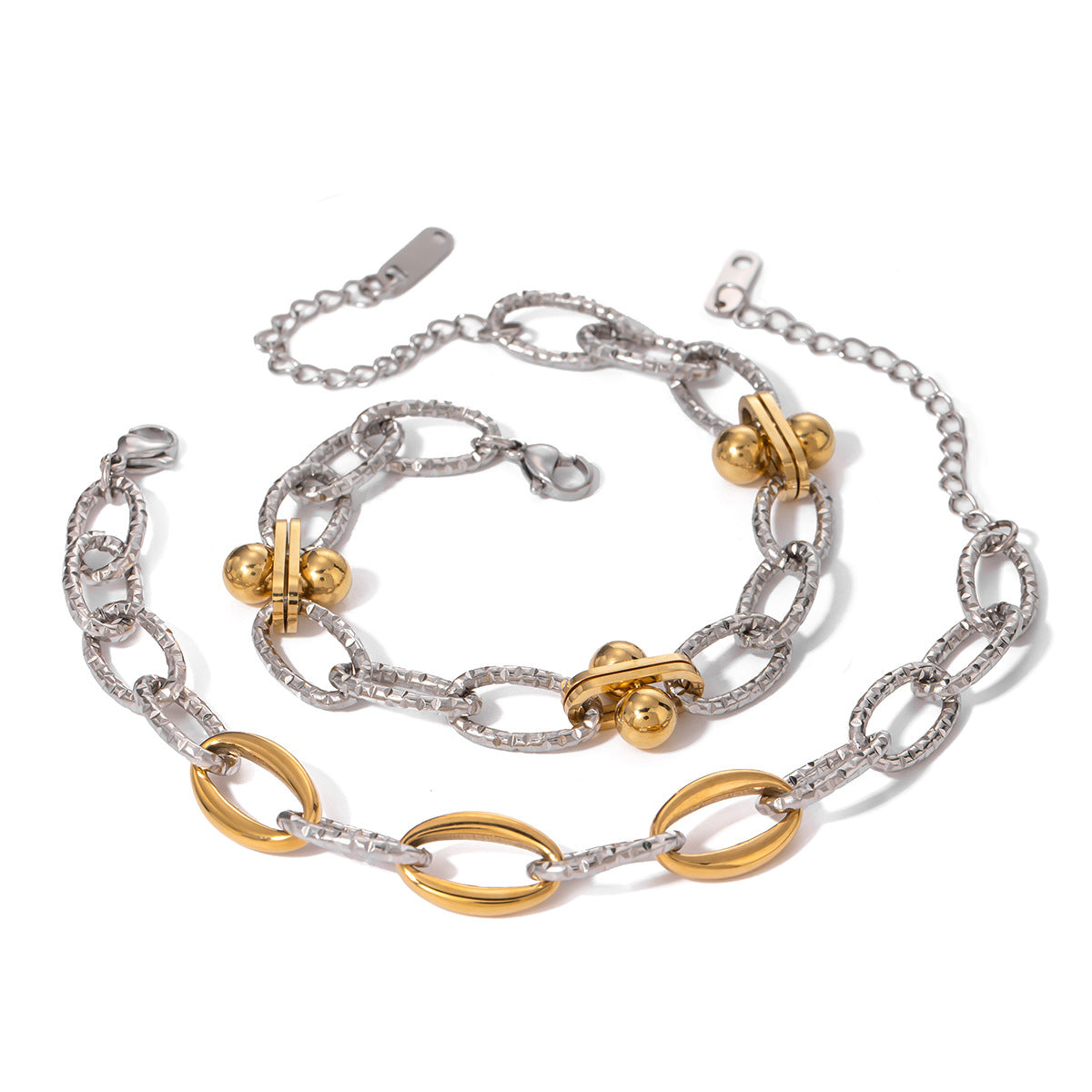 Farbblock-Armband aus Edelstahl – Bild 5 | LuxeStyle