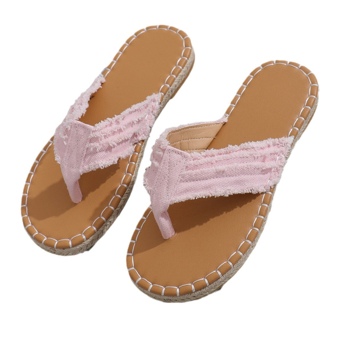 Modische Stroh-Flip-Flops für Damen – Bild 9 | LuxeStyle