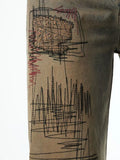 Geradehose aus Stretchfreiem Stoff