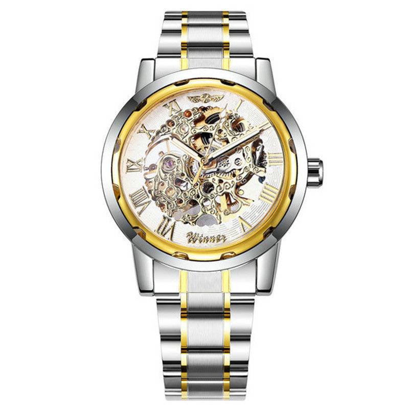 Business / Freizeit Gold Hohlraum-Mechanische Uhr