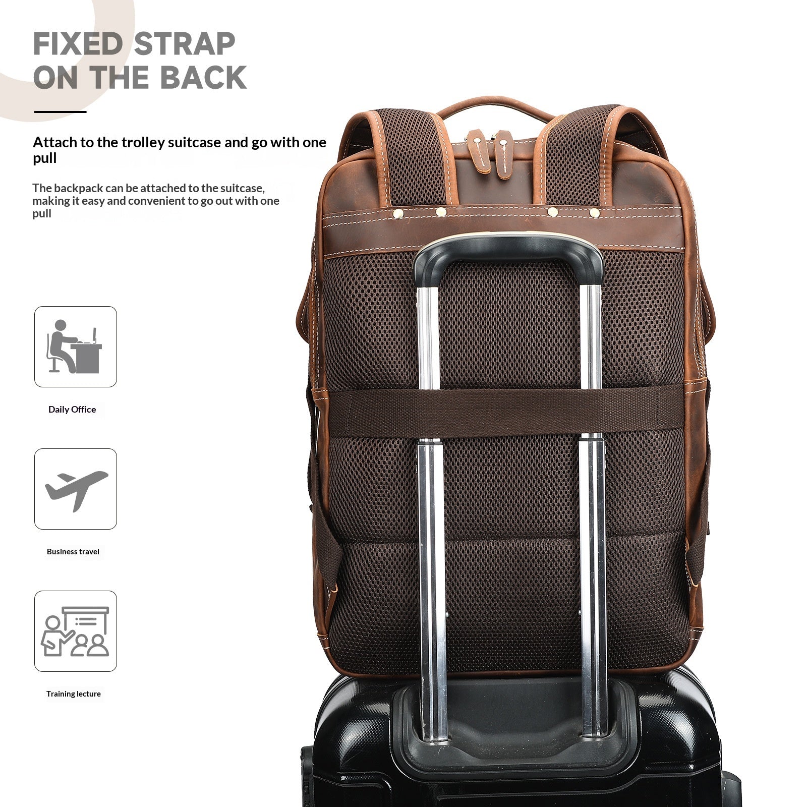 Lederrucksack «Outdoor» – Ansicht 3
