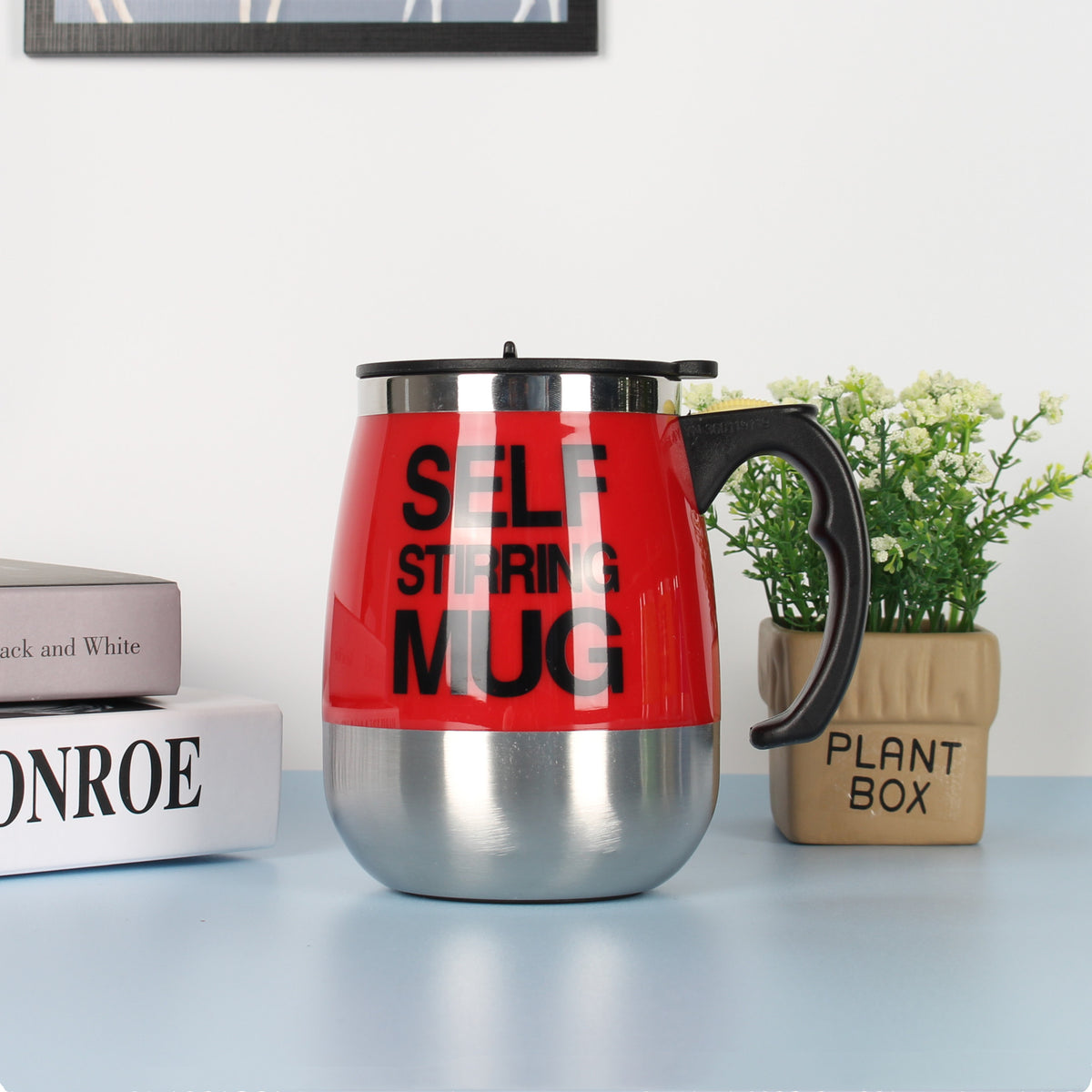 Selbstrührende Kaffeetasse aus Edelstahl – Bild 9 | LuxeStyle